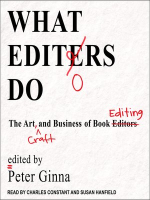 What Editors Do - Audiobook